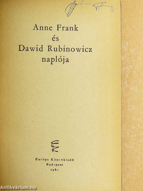 Anne Frank és Dawid Rubinowicz naplója