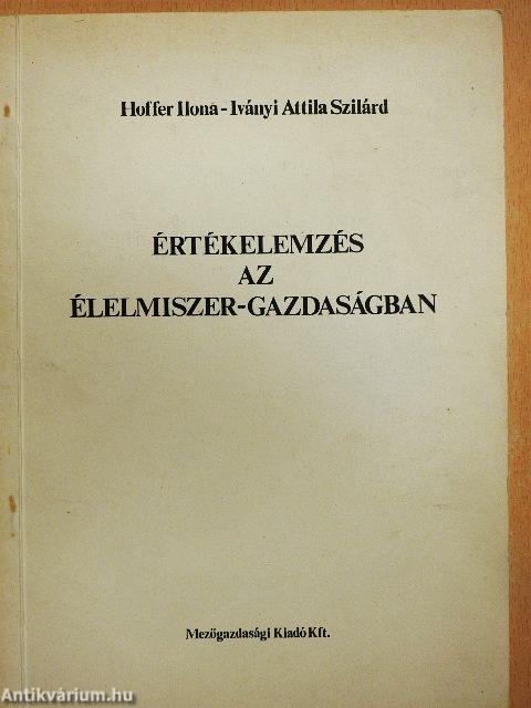 Értékelemzés az élelmiszer-gazdaságban