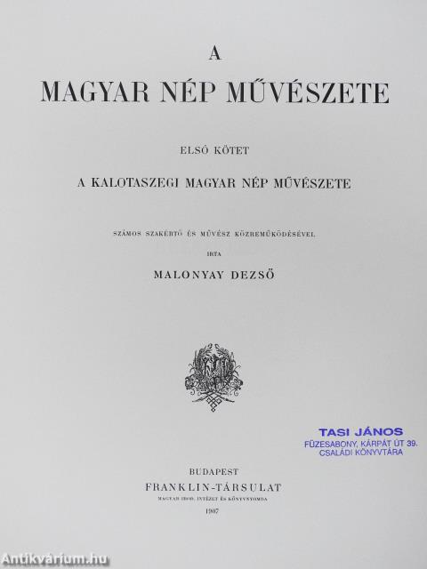 A magyar nép művészete I-V.