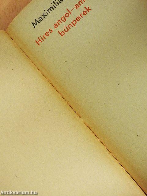 Híres angol-amerikai bűnperek