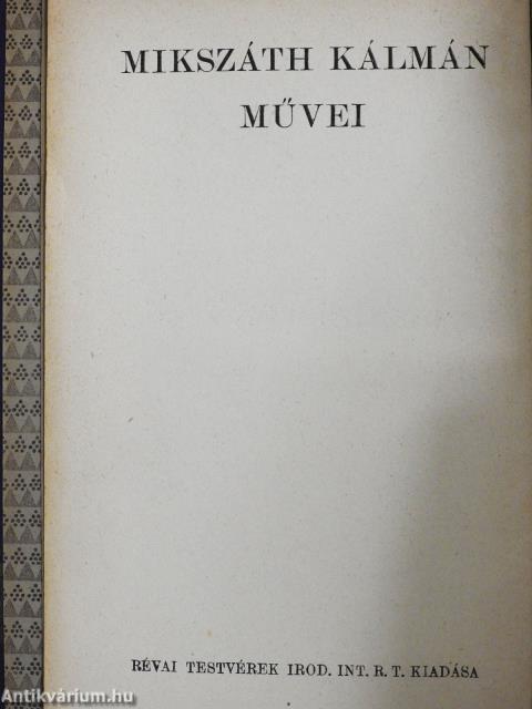 "20 kötet a Mikszáth Kálmán művei sorozatból (nem teljes sorozat)"