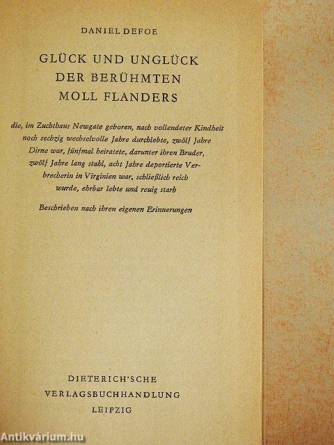 Glück und Unglück der Berühmten Moll Flanders