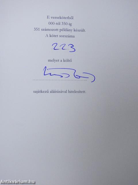 Szauruszok Hajnalban (számozott, aláírt, dedikált példány)