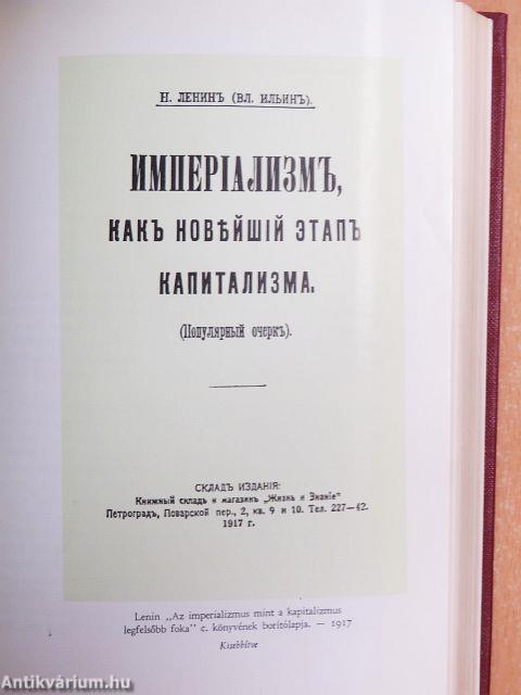 V. I. Lenin összes művei 27.