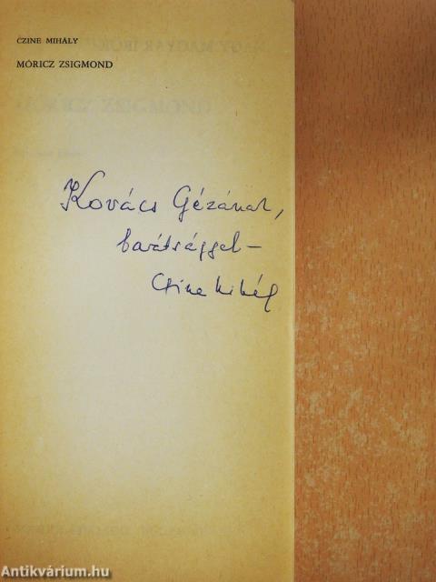 Móricz Zsigmond (aláírt példány)