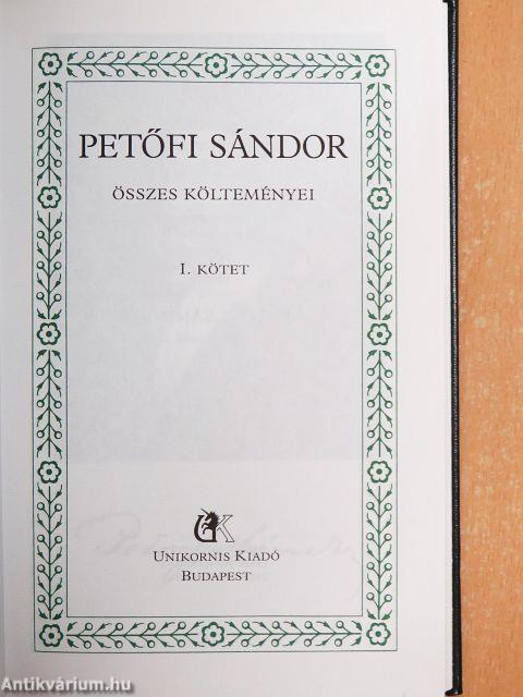 Petőfi Sándor összes költeményei I-IV.