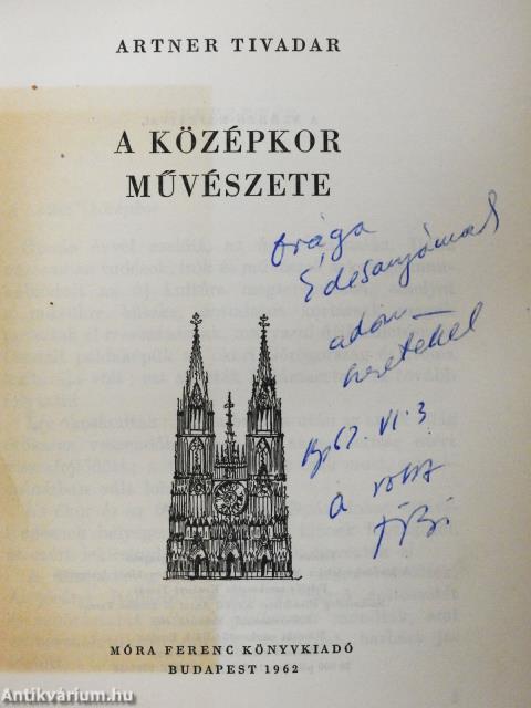 A középkor művészete (dedikált példány)