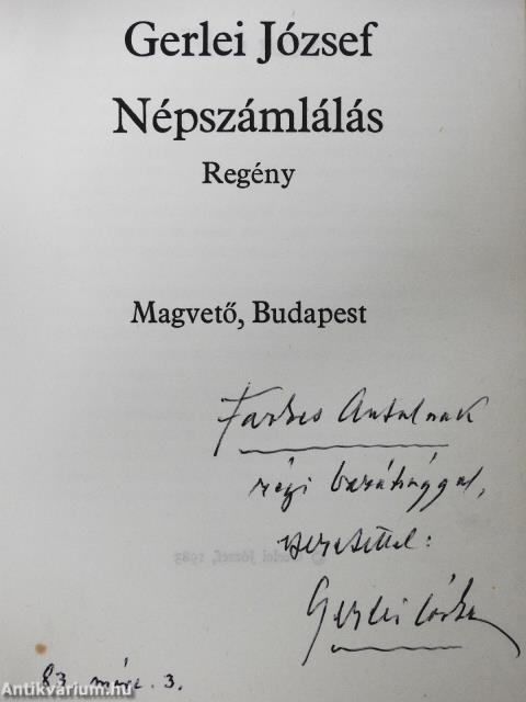 Népszámlálás (dedikált példány)