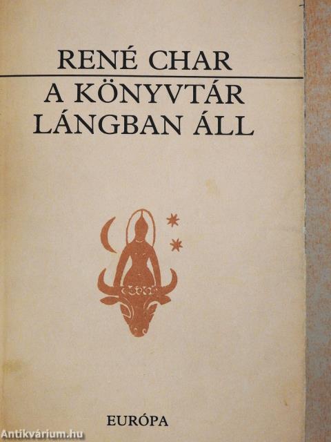 A könyvtár lángban áll (dedikált példány)