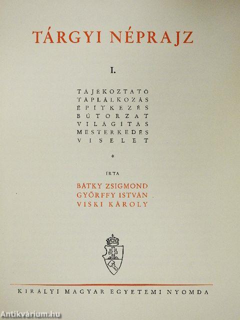 A magyarság néprajza I-IV.