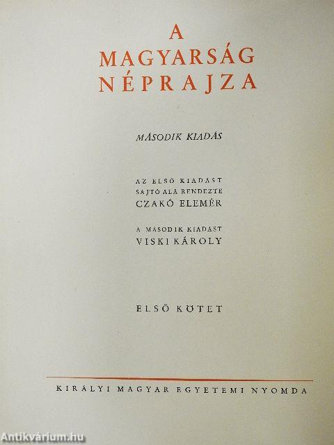 A magyarság néprajza I-IV.