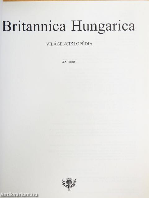 Britannica Hungarica Világenciklopédia 20.