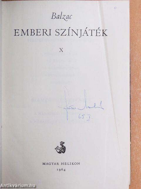 Emberi színjáték X.