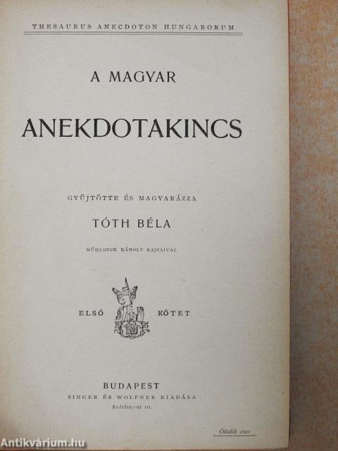 A magyar anekdotakincs I-VI.