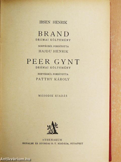 Brand/Peer Gynt