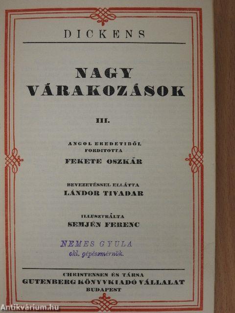 Nagy várakozások I-III./Karácsonyi történetek II.
