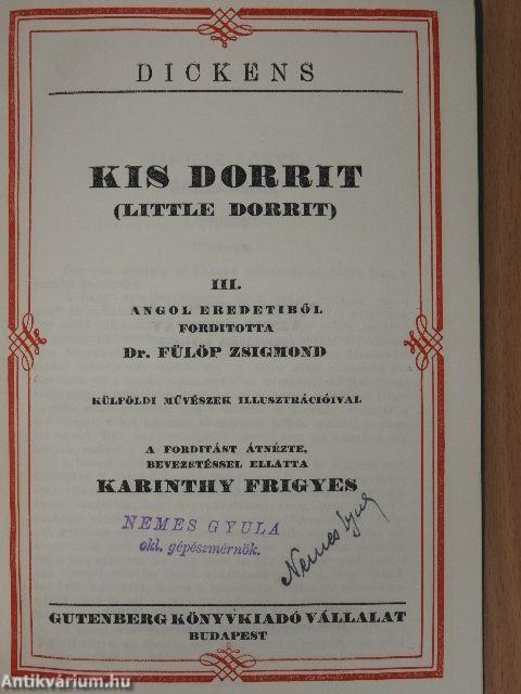 Kis Dorrit I-IV.