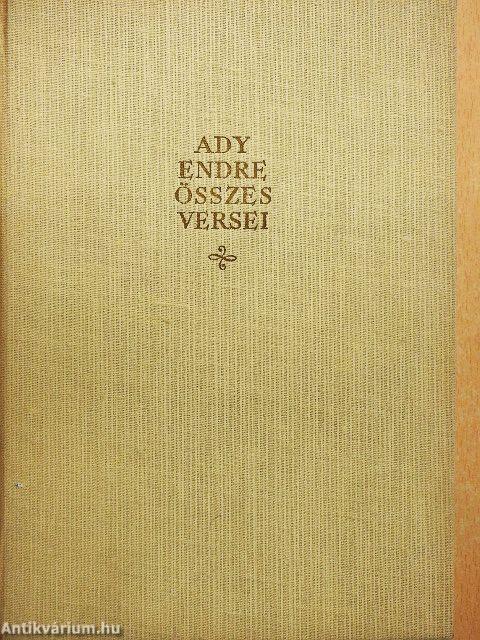 Ady Endre összes versei II. (töredék)