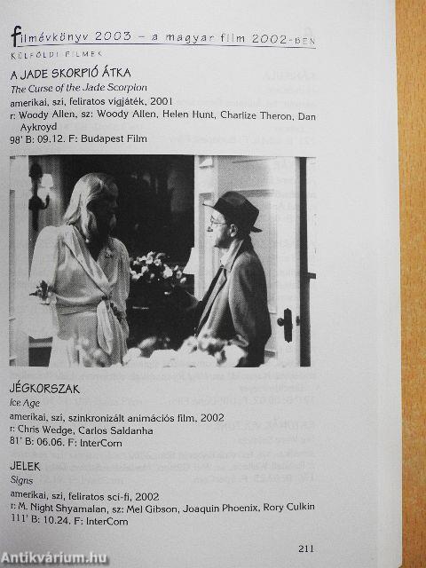 Filmévkönyv 2003
