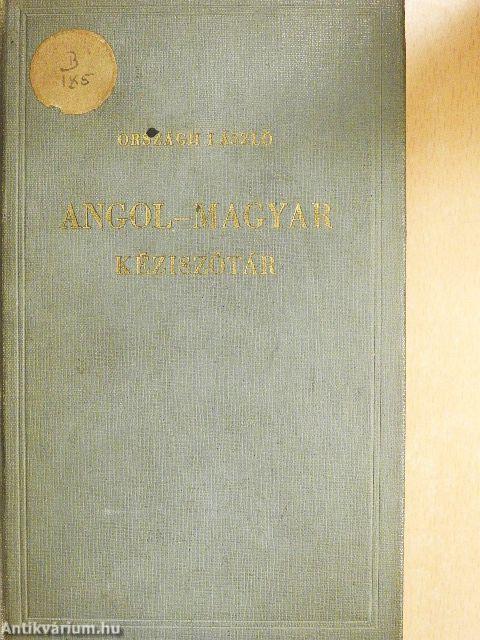 Angol-magyar kéziszótár