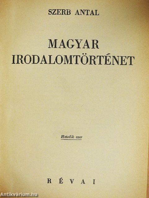 Magyar irodalomtörténet