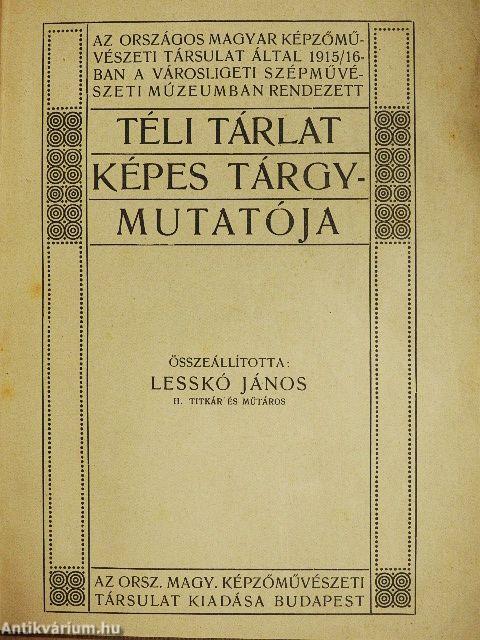 Téli tárlat képes tárgymutatója