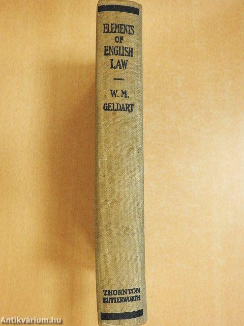 Elements of english law