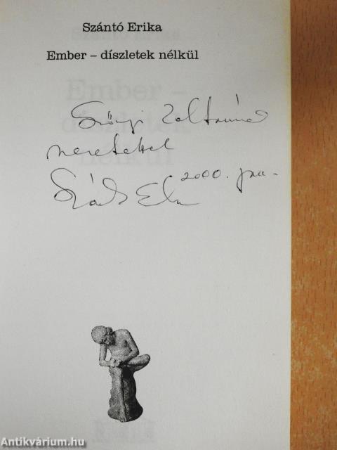 Ember díszletek nélkül (dedikált példány)