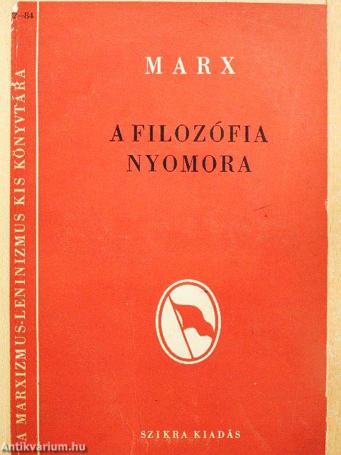 A filozófia nyomora