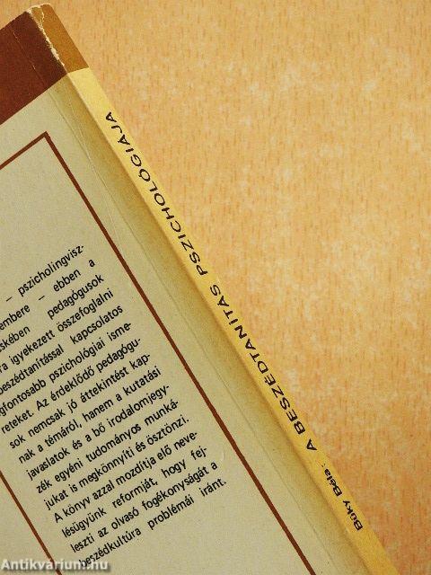 A beszédtanítás pszichológiája