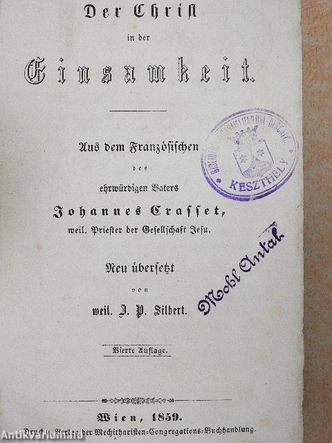 Der Christ in der Einsamkeit/Der Geistliche Kampf (gótbetűs)