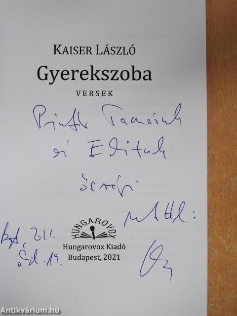 Gyerekszoba (dedikált példány)