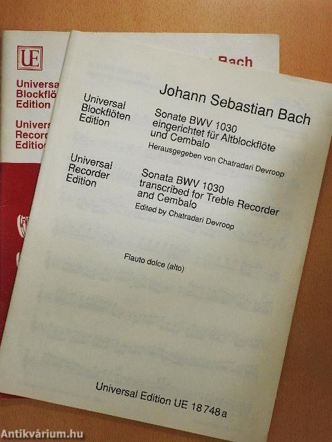 Sonate BWV 1030 eingerichtet für Altblockflöte und Cembalo