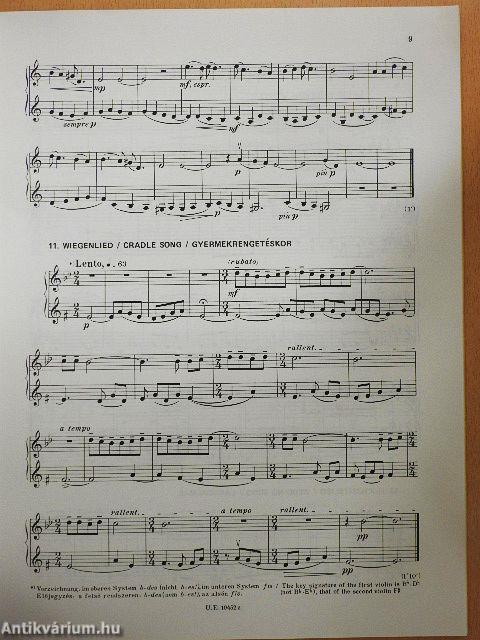 44 Duos für Zwei Violinen I.