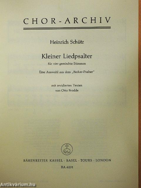 Kleiner Liedpsalter