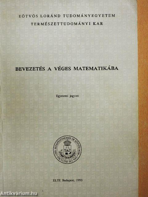 Bevezetés a véges matematikába