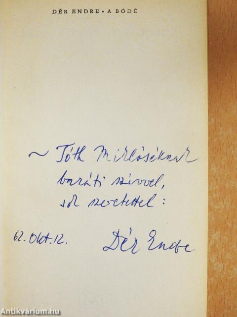 A bódé (dedikált példány)