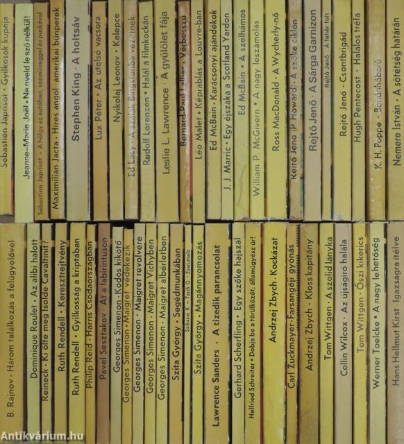"50 kötet az Albatrosz könyvek sorozatból (nem teljes sorozat)"