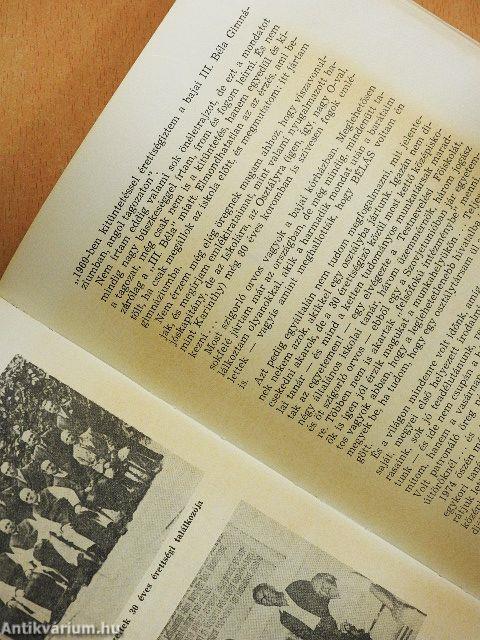 A Bajai III. Béla Gimnázium jubileumi emlékkönyve