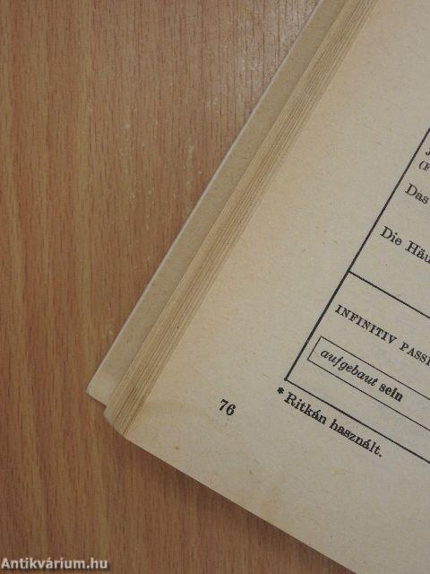 Német ige, német mondat