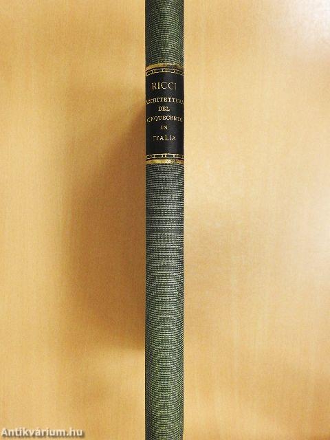 L'architettura del cinquecento in Italia