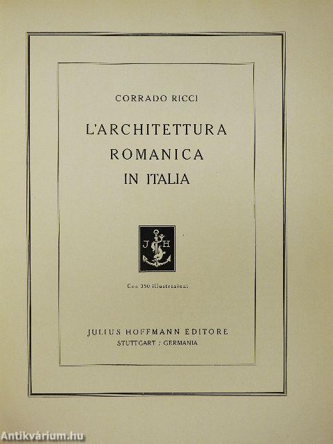 L'architettura romanica in Italia