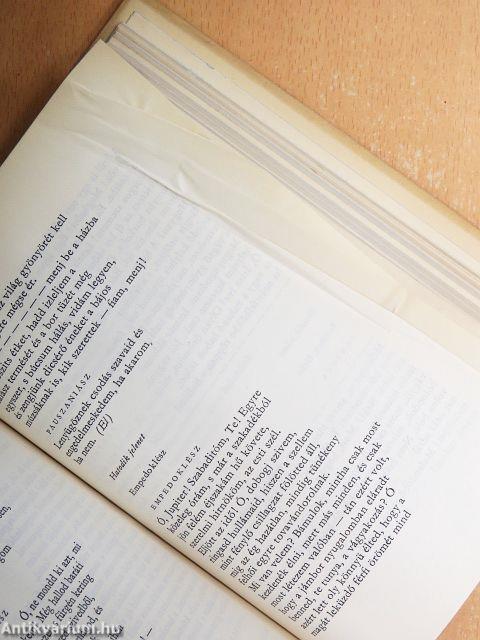 Versek - Levelek - Hüperíón - Empedoklész