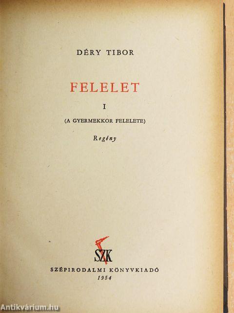 Felelet I-II.
