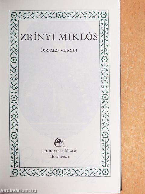 Zrínyi Miklós összes versei
