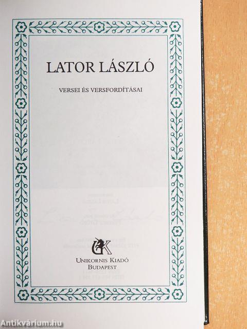 Lator László versei és versfordításai