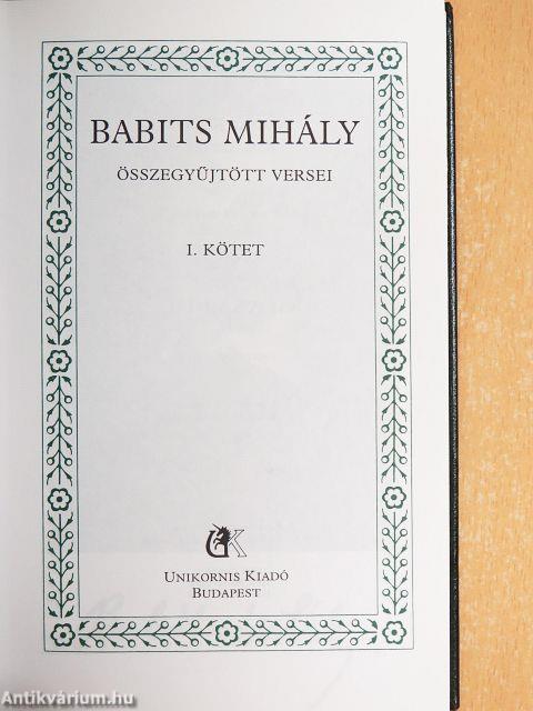 Babits Mihály összegyűjtött versei I-III.