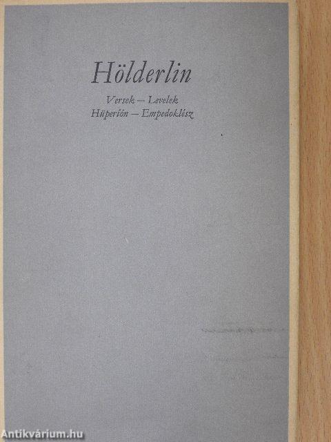 Versek - Levelek - Hüperíón - Empedoklész