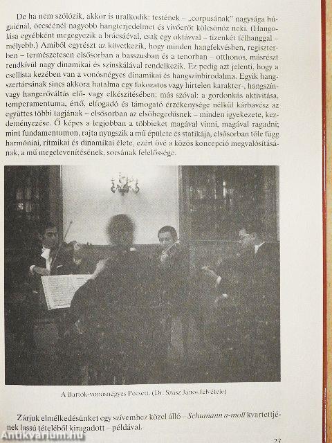 A vonósnégyes egykor és ma