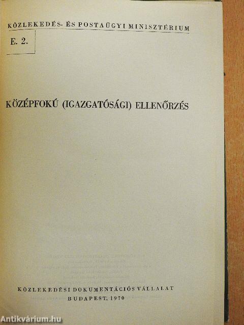 Középfokú (igazgatósági) ellenőrzés